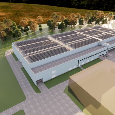 Visualization of the new RECOSiC<sup>®</sup> production facility